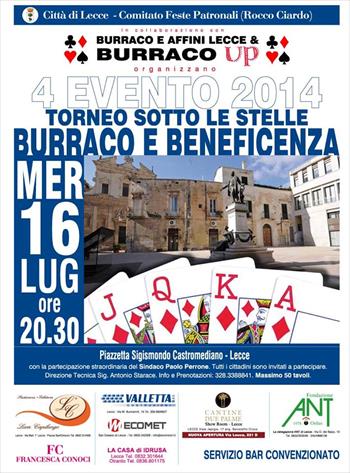 burraco Sotto Le Stelle - Lecce 16 Luglio 2014 